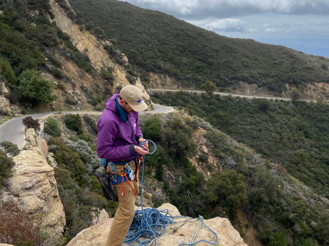 Connor at top of Gibraltar Rock